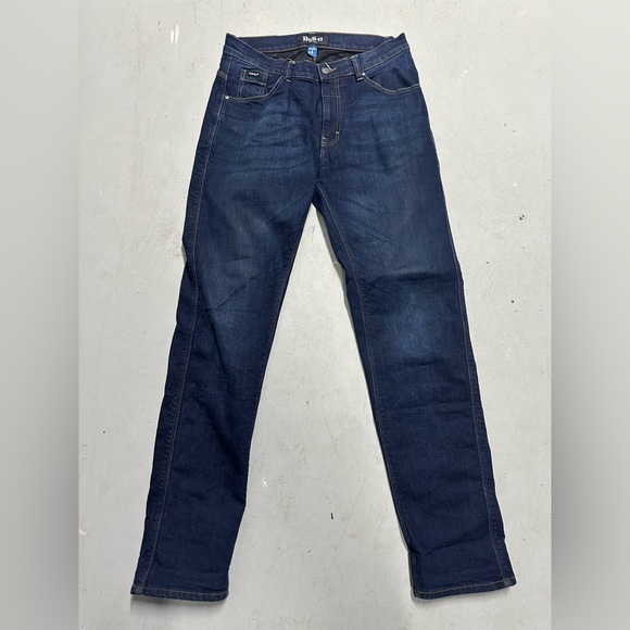 Bull-it Tactical Slim Fit Jeans Mens Dark Wash 32L Cotton Stretch Mesh Lined